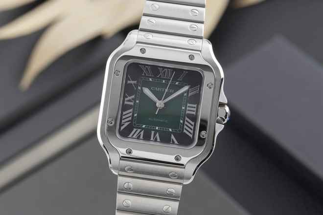  Cartier Santos de Cartier Stahl Automatik Herrenuhr Ref. WSSA00061  