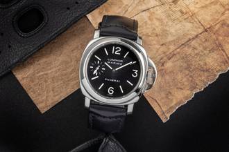 Thumbnail von Panerai Luminor Marina Edelstahl Handaufzug Herrenuhr Ref. PAM00001