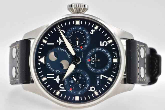  IWC Große Fliegeruhr Big Pilot Perpetual Calendar Blue Dial IW503605  