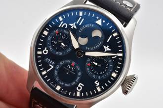 Thumbnail von IWC Große Fliegeruhr Big Pilot Perpetual Calendar Blue Dial IW503605