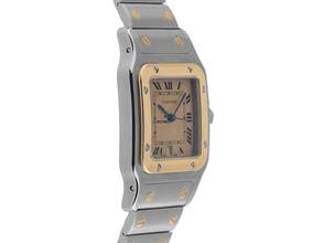 Thumbnail von Cartier Santos Galbée GM Ref.187901 1999 original Box sehr gut Vintage </h1>