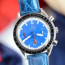 Thumbnail von Omega Speedmaster Racing Cart chronograph blue dial 1991’s </h1>