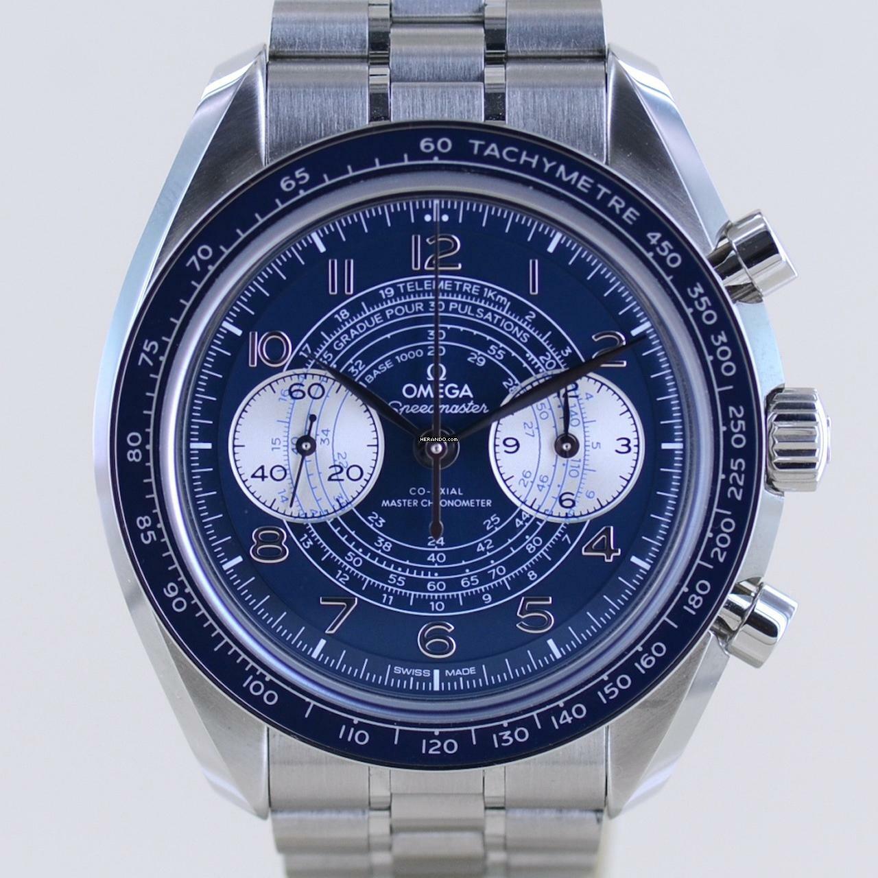 Omega Speedmaster Chronoscope Blue Co-Axial Master Chronometer 9908 ungetragen B+P </h1>