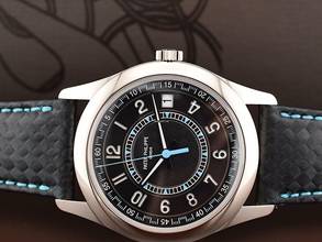 Thumbnail von Patek Philippe Calatrava 6007g-011 Black/turquoise & White Gold - New Ita 2023