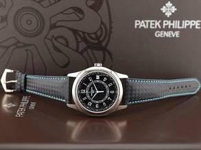 Thumbnail von Patek Philippe Calatrava 6007g-011 Black/turquoise & White Gold - New Ita 2023