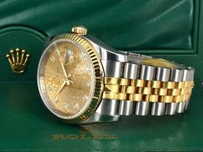 Thumbnail von Rolex Datejust 36 116233 Gold Jubilee Dial With Big Diamonds - Full Set 36mm </h1>