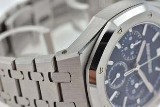 Thumbnail von Audemars Piguet Royal Oak Chronograph 38mm 50th Anniversary Blue Dial 26715ST.OO.1356ST.01