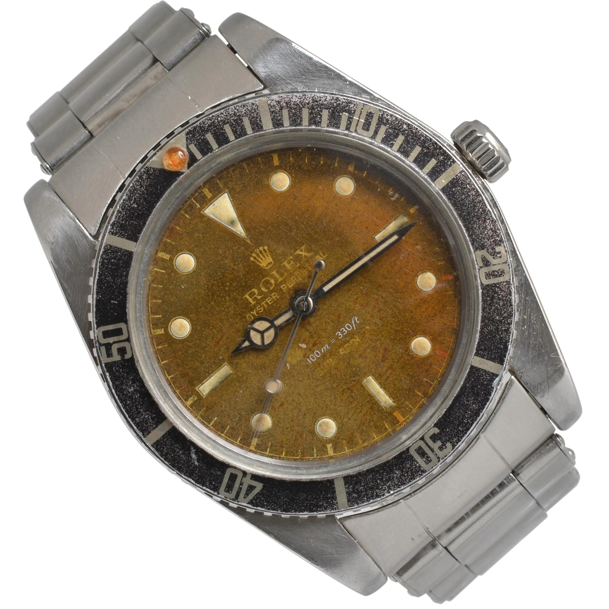Rolex Submariner (No Date) 5508 James Bond tropical gilt dial 1957's