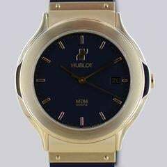 Hublot 18K MDM Automatic 36mm Black Gold Rubber Top rar </h1>