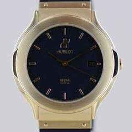  Hublot 18K MDM Automatic 36mm Black Gold Rubber Top rar </h1> 