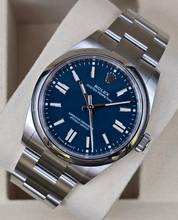 Thumbnail von Rolex Oyster Perpetual 41mm 134300 Med Blue Dial Unworn/New Condition Full Set 6/2025