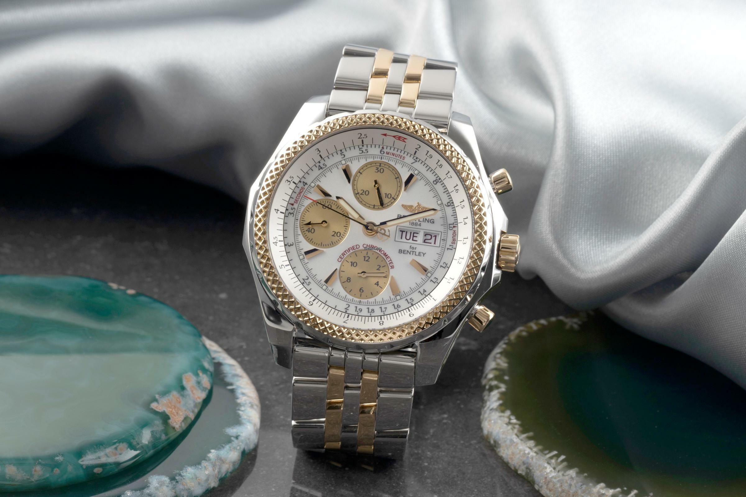 Breitling Bentley GT Motors Chronograph Stahl / Gold Automatik Ref. D13362