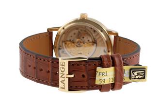 Thumbnail von A. Lange & Söhne Langematik SAX-O-MAT 18K Gold Automatik Herrenuhr Ref. 308.021