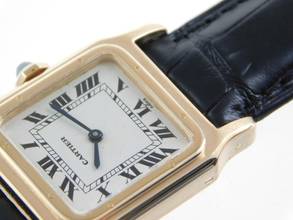 Thumbnail von Cartier Santos Dumont Paris Full Set Handaufzug aus 18 Karat Gelbgold 25 X 36 mm