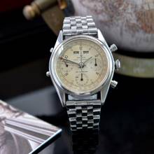 Thumbnail von Rolex Chronograph Dato Compax 4767 Jean-Claude Killy chronograph ivory dial very rare 1947's </h1>