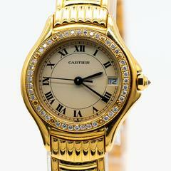 Cartier Cougar 18kt 750 Gold Mit Brillant Besatz Ref </h1>