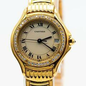  Cartier Cougar 18kt 750 Gold Mit Brillant Besatz Ref </h1> 