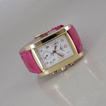  Longines DolceVita Dolce Vita 18k Gold Quarz Chronograph 3 Kaufmann Armbänder 28 x 34 mm 