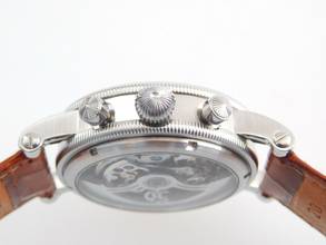 Thumbnail von Chronoswiss Opus Chronograph Automatik Edelstahl Herrenuhr mit Krokoband im Neuzustand