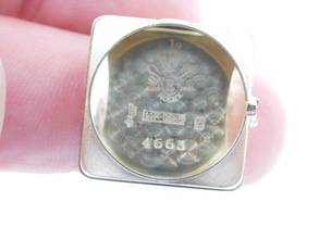 Thumbnail von Rolex Precision Super Precision 4663 Bubbleback Square 18K Gold Rarität v 1939