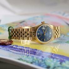Thumbnail von Rolex Datejust 31 68278 31MM Blue Soleil dial gold 18KT Full Set </h1>