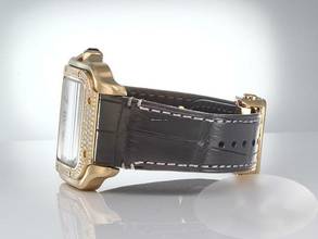 Thumbnail von Cartier Santos Mittleres Modell Wjsa0013 2023 Gelbgold 750 Diamanten Automatik 18kt Yellow Gold </h1>