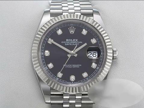  Rolex Datejust 41 41mm 126334 2021 Stahl Weißgold Diamanten Automatik Stahl Stainless Steel 18kt White Gold Jubilé-band Chronometer Oyster Black Dial  