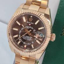 Thumbnail von Rolex Sky-Dweller Ouro Rosé Chocolate Dial 42mm Automático Completo