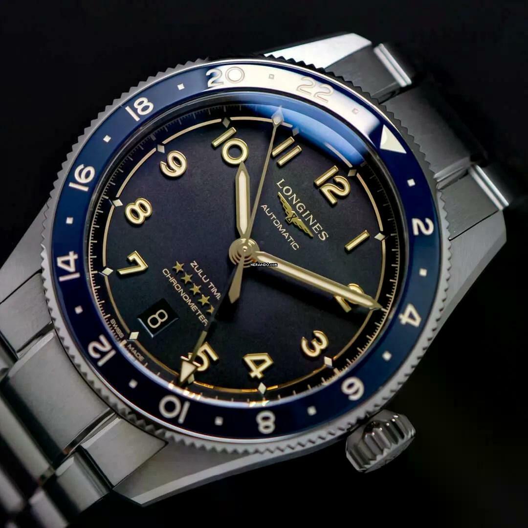 Longines Spirit ZULU TIME NEW FULL SET
