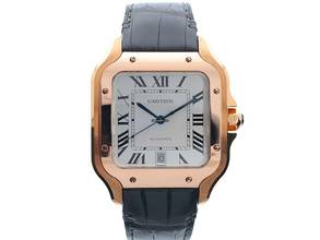 Thumbnail von Cartier Santos de Cartier Roségold / Leder 2021 • Big Size • Sehr schönes Full Set aus 2021 •