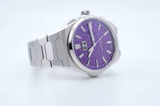 Thumbnail von Lucky Harvey Hammer Patern Chiming - Purple Dial - Chiming Hour - Unworn - Box+Papers Chime 2025