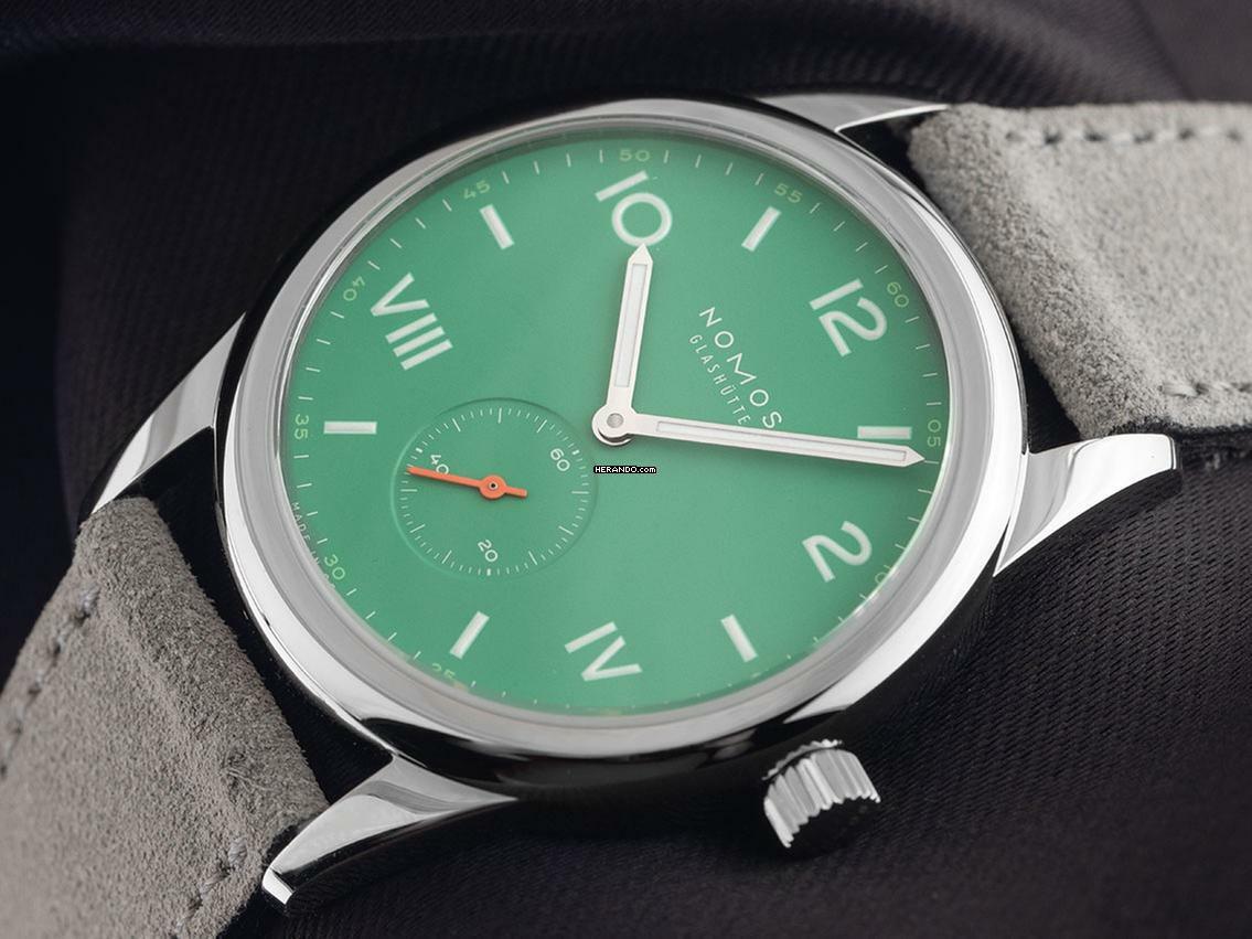 NOMOS Club Campus Glashütte Club Campus electric green Ref.726 2025 Full Set Neu
