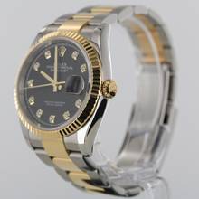 Thumbnail von Rolex Datejust 36 NEW ROLEX SERVICE//DIAMOND DIAL//REF.126233//FULL SET # 735