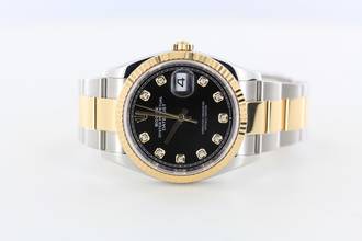 Thumbnail von Rolex Datejust 36 NEW ROLEX SERVICE//DIAMOND DIAL//REF.126233//FULL SET # 735