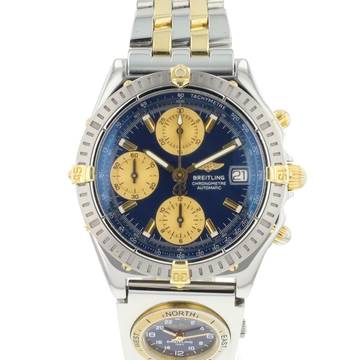  Breitling Chronomat UTC 39 Steel / Gold Blue Dial </h1> 