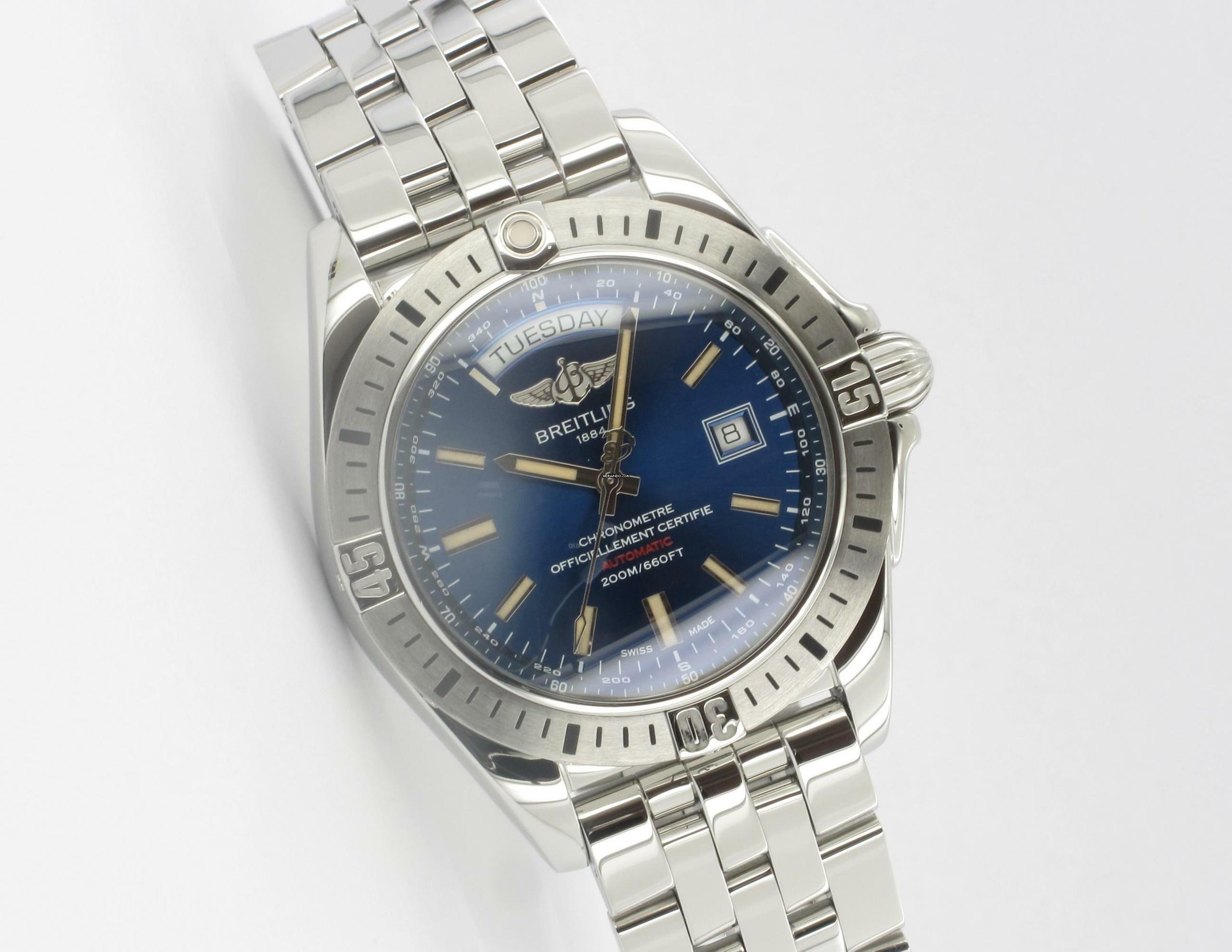 Breitling Galactic 44 Blue Dial
