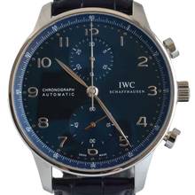 Thumbnail von IWC Portugieser Chronograph Portuguese IW371491 chronograph blue dial Full Set Like NEW 2018’s