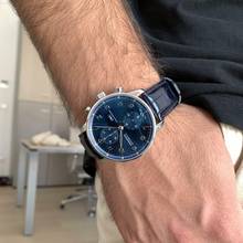 Thumbnail von IWC Portugieser Chronograph Portuguese IW371491 chronograph blue dial Full Set Like NEW 2018’s