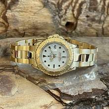 Thumbnail von Rolex Yacht-Master Yacht-Master Lady 18Kt Gelbgold - Ref. 69628 Onyx Makers Gesamtgewicht ca. 94g