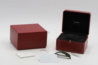 Thumbnail von Cartier Santos Green Arabic Stahl Automatik Herrenuhr Ref. WSSA0055 B&P 2024