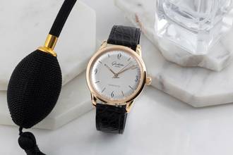 Thumbnail von Glashütte Original Sixties 18k Gold Automatik Herrenuhr 1-39-52-01-01-04 B&P