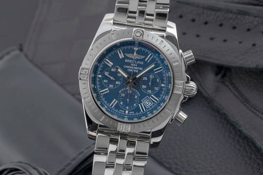  Breitling Chronomat 44 Chronograph Stahl Automatik Ref. AB011511/BF70 B&P 2018  