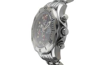 Thumbnail von Omega Seamaster Diver 300 M Chronograph Stahl Automatik Ref. 2598.80.00 B&P 1996