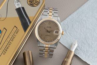 Thumbnail von Tudor Prince Date Stahl / Gold Roman Dial Automatik Ref. 74033 Papiere 2003