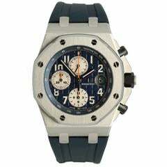 Audemars Piguet Royal Oak Offshore Chronograph Navy Full Service & Card AP </h1>