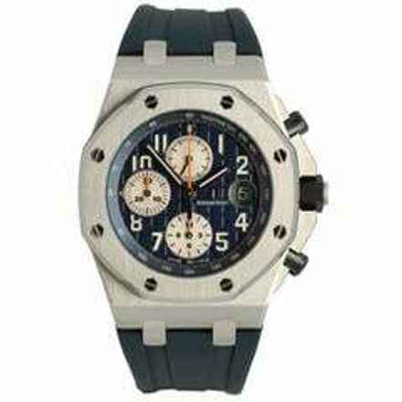  Audemars Piguet Royal Oak Offshore Chronograph Navy Full Service & Card AP </h1> 