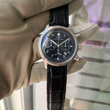 Thumbnail von IWC Fliegeruhr Chronograph Pilot IW3740 chronograph date black dial Full Set quartz 1988’s </h1>