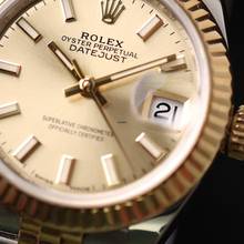 Thumbnail von Rolex Lady-Datejust 28 Jubilee Fluted Steel Gold Champagne Dial </h1>