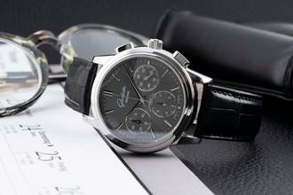 Thumbnail von Glashütte Original Senator Chronograph Stahl Automatik Ref. 39-31-14-23-04 B&P