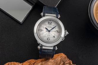 Thumbnail von Cartier Pasha 41 Automatik Datum Stahl Herrenuhr Ref. WSPA0010 Klassiker